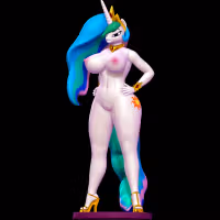 Statua Princess Celestia | My Little Pony Fan art di Nonotoys SFW,NSFW 3d printed statue,3d printed,3d printed figure,nsfw statue,My Little Pony statue,Princess Celestia statue,furry statue