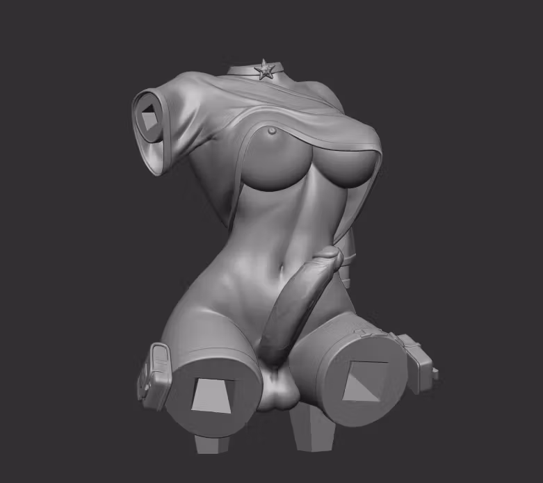 Adult Misty Statue | Pokemon Fan Art by Officer Rhu SFW,NSFW,Futa 3d printed statue,3d printed,nsfw statue,futa statue,Misty Statue,Pokemon Statue,futa figurines,futanari figurines,futanari statue