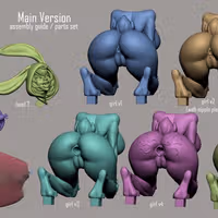 Bella Bunny Girl und Furry Statue | Original Fanart von Digital Dark NSFW,Futa 3d printed statue,3d printed,nsfw statue,futa statue,futa figurines,futanari figurines,futanari statue,3d printed figure,Bella Bunny Girl Statue,furry statue