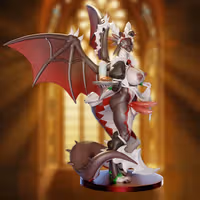 Dragon Maid Sheou Furry Statue | Original Fan Art by Onagaba SFW,NSFW,Futa 3d printed statue,3d printed,3d printed figure,Dragon Maid Statue,Original Statue,futa statue,futa figurines,futanari figurines,futanari statue,nsfw statue,furry statue