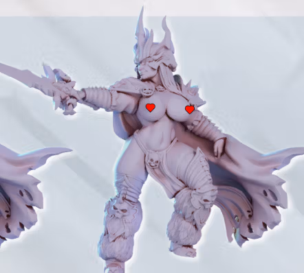 Lich Queen Miniature | DnD Fan Art by Gaz Minis SFW,NSFW 3d printed,miniature,dnd miniature,Lich Queen,3d printed miniature,nsfw miniature