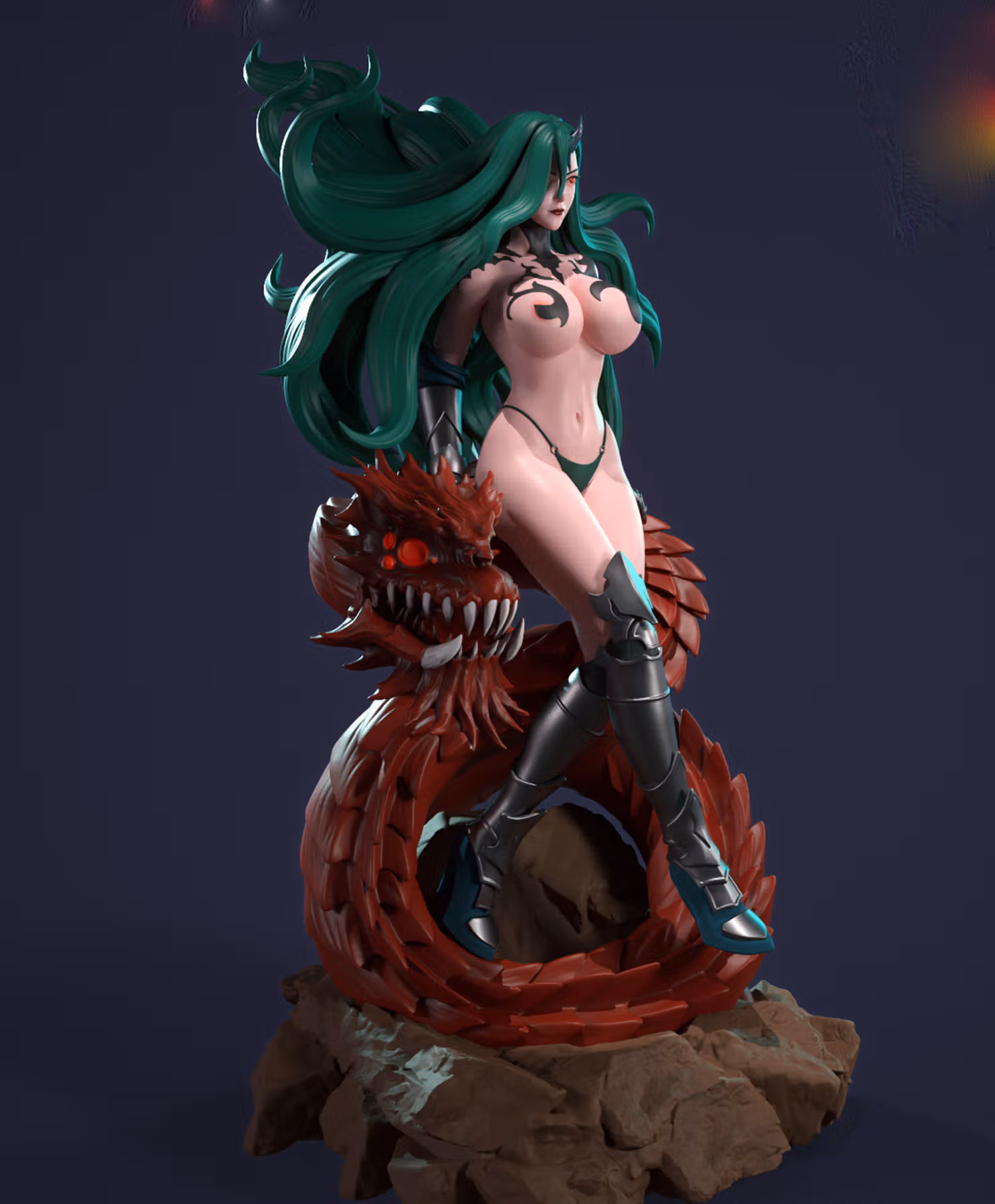 Querehsha Statue | Solo Leveling Fanart von CW Studios SFW,NSFW 3d printed statue,Querehsha statue,3d printed,Solo Leveling Statue,3d printed figure,nsfw statue