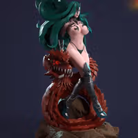 Querehsha Statue | Solo Leveling Fanart von CW Studios SFW,NSFW 3d printed statue,Querehsha statue,3d printed,Solo Leveling Statue,3d printed figure,nsfw statue