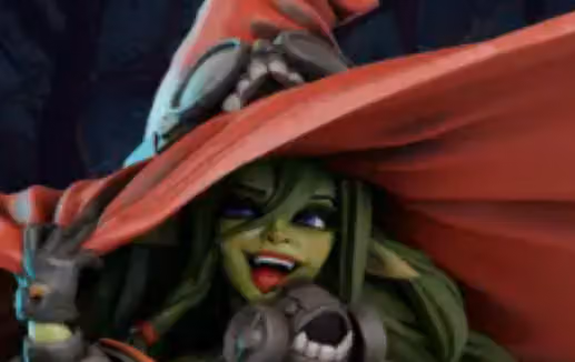 Goblin Witch Nimue Miniature | DnD Fan Art by Gaz Minis SFW,NSFW 3d printed,miniature,dnd miniature,Goblin Witch Nimue,3d printed miniature,nsfw miniature