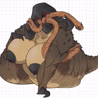 Adesivo Graboid NSFW Furry Girl | Tremors Adesivo in vinile NSFW stickers,Tremors sticker,Graboid sticker,furry sticker,nsfw sticker