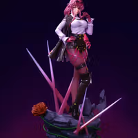 Kafka Statue | Honkai: Star Rail Fan Art by CW Studios SFW,NSFW 3d printed statue,Kafka statue,3d printed,Honkai: Star Rail Statue,3d printed figure,nsfw statue