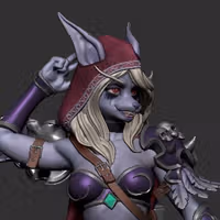 Sylvanas Windrunner Furry Statue | World of Warcraft Fan Art by Anyonensfw SFW,NSFW,Futa 3d printed,3d printed statue,nsfw statue,futa statue,furry statue,Sylvanas Windrunner Statue,World of Warcraft Statue,futa figurines,futanari figurines,futanari statue