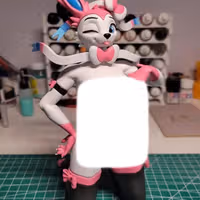 Statua Sylveon Furry | Pokemon Fan art di YLZX3 NSFW 3d printed,3d printed statue,Pokemon Statue ,Sylveon statue,nsfw statue,furry statue
