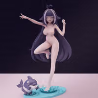 Statue Succubus Shylily | Vtuber Fan art par Pink Studio SFW,NSFW 3d printed statue,3d print statue,nsfw statue,Succubus Shylily Statue,Vtuber Statue,sfw statue