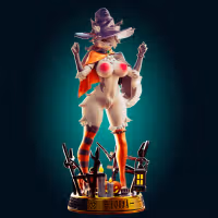 Loona Halloween Statue | Helluva Boss Fan Art by Officer Rhu SFW,NSFW,Futa 3d printed statue,3d printed,futa statue,nsfw statue,Loona Halloween Statue,Helluva Boss Statue,futa figurines,futanari figurines,futanari statue,furry statue