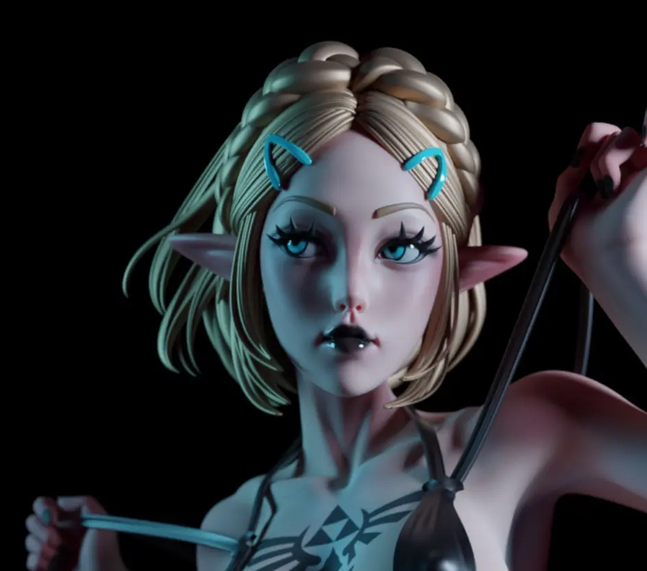 Princess Zelda Statue | The Legend of Zelda Fan Art by E.S Monster SFW,NSFW 3d printed statue,3d printed,nsfw statue,3d printed figure,Princess Zelda Statue,The Legend of Zelda statue