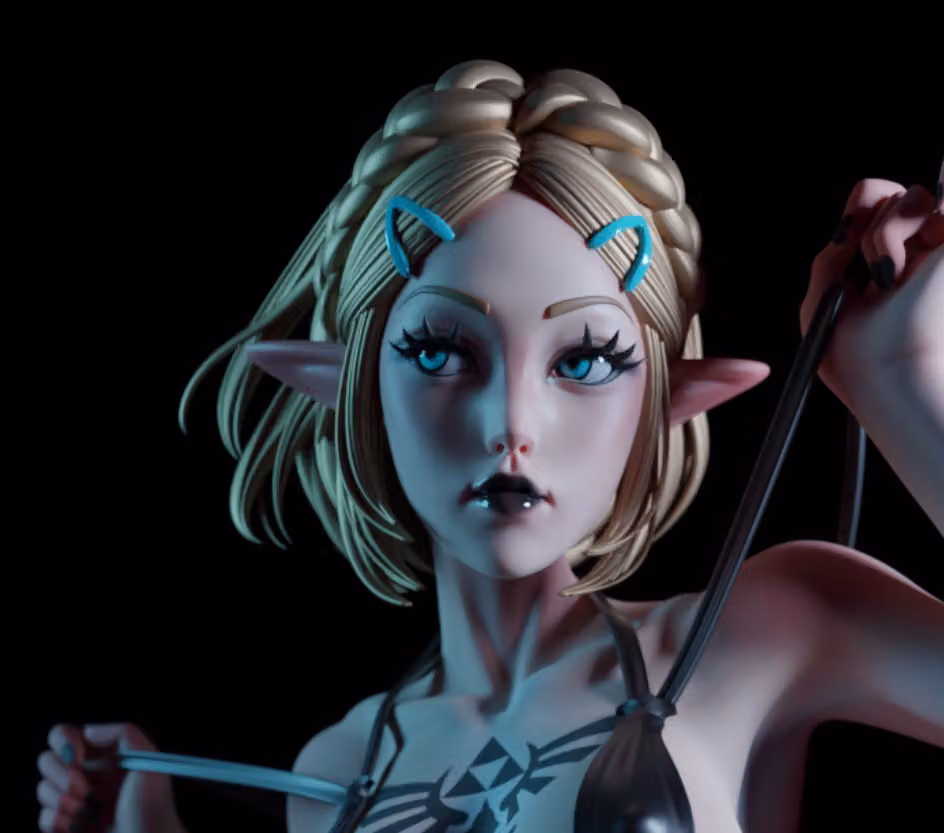 Princess Zelda Statue | The Legend of Zelda Fan Art by E.S Monster SFW,NSFW 3d printed statue,3d printed,nsfw statue,3d printed figure,Princess Zelda Statue,The Legend of Zelda statue