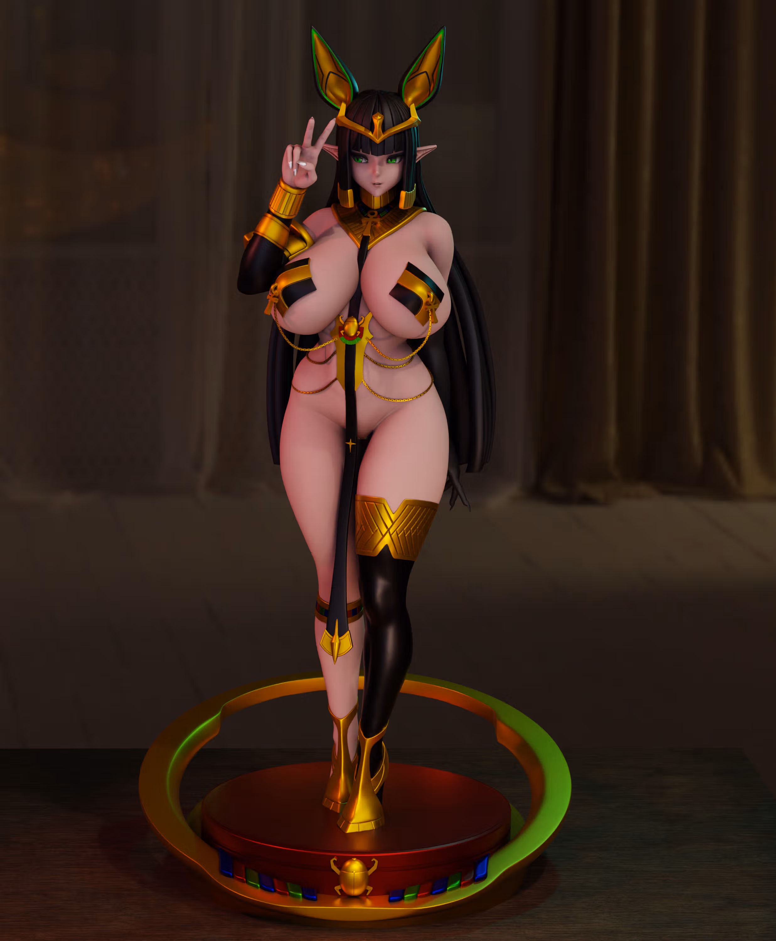 Statua Sekhmet of Death | Last Origin Fan art di Momoji3d SFW,NSFW 3d printed statue,3d printed,nsfw statue,Sekhmet of Death statue,Last Origin statue