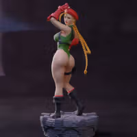 Cammy Statue | Street Fighter Fan Art by Abe3D SFW,NSFW 3d printed statue,Cammy statue,Street Fighter statue,3d printed figure,3d printed,nsfw statue