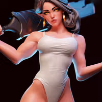 Statue Malevola | Dispatch Fan art par E.S Monster SFW,NSFW 3d printed,3d printed statue,3d printed figure,Malevola Statue ,nsfw statue,Dispatch statue