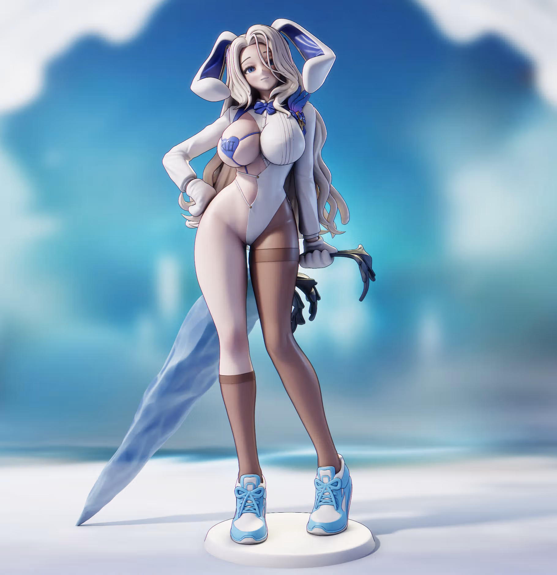 Bunny Darian Statue | Brown Dust II Fan Art by FunserviceSTL SFW,NSFW,Futa 3d printed,3d printed statue,nsfw statue,futa statue,Bunny Darian Statue,Brown Dust II Statue,futa figurines,futanari figurines,futanari statue