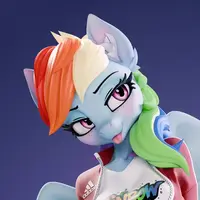 Rainbow Dash Furry Statue | My Little Pony Fan Art by Chyvak SFW,NSFW 3d printed figure,3d printed,My Little Pony Statue,Rainbow Dash statue,furry statue,nsfw statue