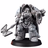 Imperial Exolothreftis Chaplain Miniature | 40k Fan Art by Across the Realms SFW 3d printed miniature,3d printed,miniature,sfw miniature,warhammer 40k,40k miniature,Imperial Exolothreftis Chaplain,Grimdark