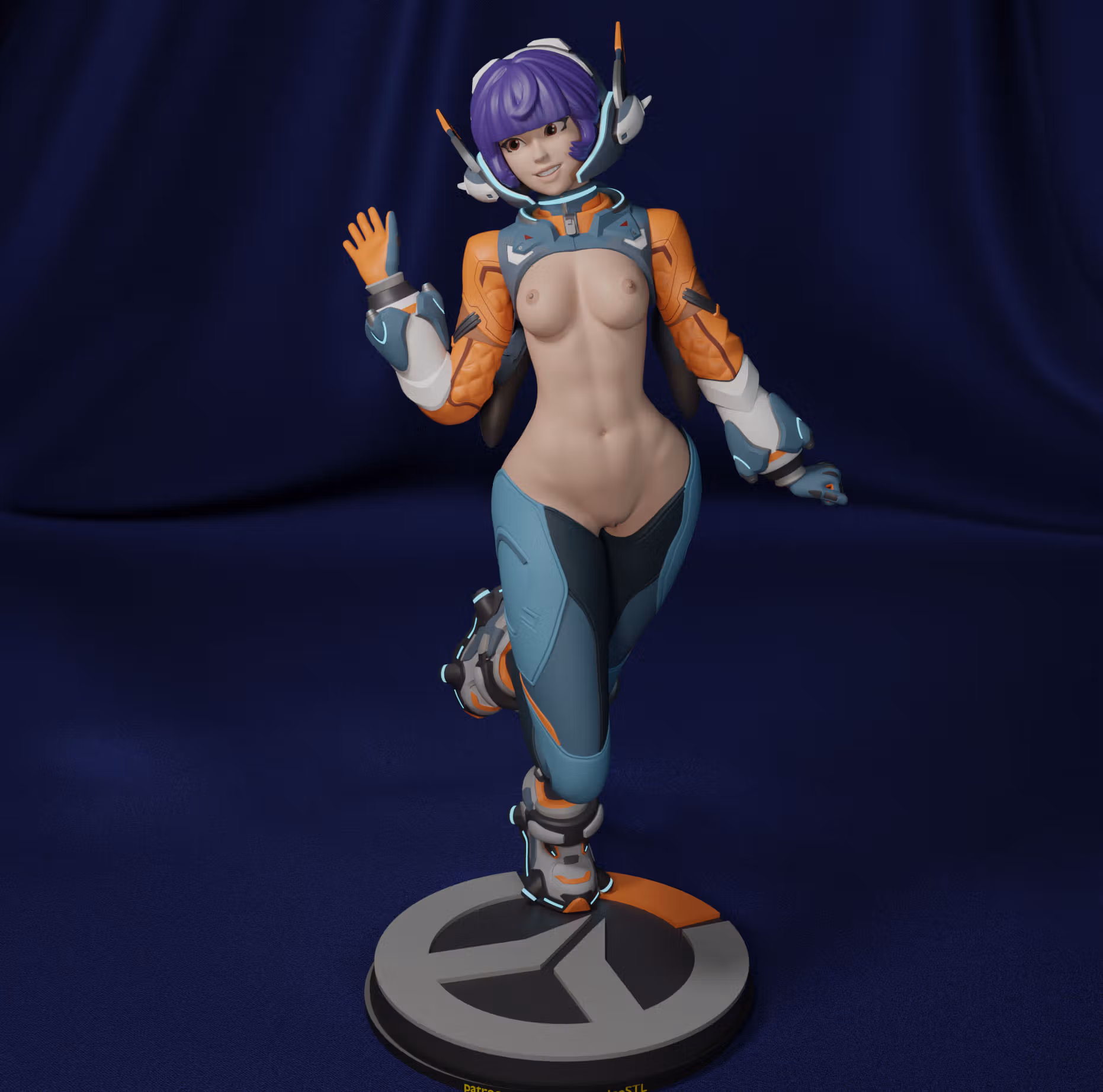 Statua Juno | Overwatch Fan art di FunserviceSTL SFW,NSFW,Futa 3d printed statue,nsfw statue,Juno statue,Overwatch statue,3d printed figure,3d printed,futa statue,futa figurines,futanari figurines,futanari statue
