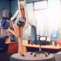 Estatua Mirko Office | My Hero Academia Fan art por PikkyPrints SFW 3d printed statue,3d printed,3d printed figure,Mirko Statue,My Hero Academia Statue,sfw statue