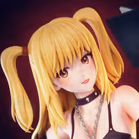 Misa Amane Statue | Death Note Fanart von PikkyPrints SFW 3d printed statue,3d printed,3d printed figure,Misa Amane Statue,Death Note Statue,sfw statue