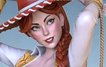 Jessie Waifu Statue | Toy Story Fan Art by OXO3D SFW,NSFW 3d printed,3d printed statue,nsfw statue,3d printed figure,Jessie Waifu statue,Toy Story statue