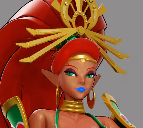 Urbosa Statue | The Legend of Zelda Fan Art by Tarsis SFW,NSFW 3d printed,3d printed statue,The Legend of Zelda Statue,Urbosa statue,3d printed figure,sfw statue,nsfw statue