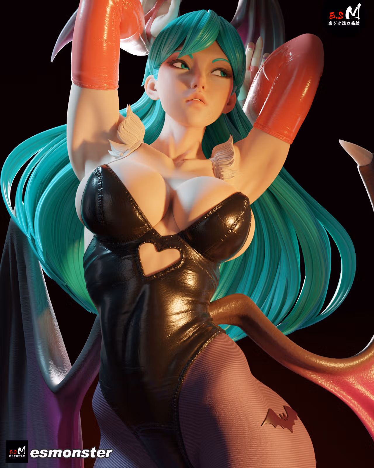 Morrigan Aensland Statue | Darkstalkers Fan Art by E.S Monster SFW,NSFW 3d printed statue,3d printed,nsfw statue,3d printed figure,Morrigan Aensland Statue,Darkstalkers Statue