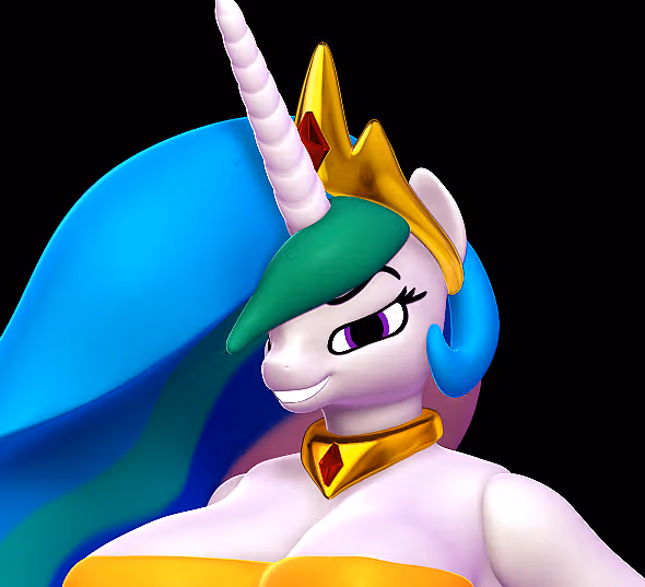 Statua Princess Celestia | My Little Pony Fan art di Nonotoys SFW,NSFW 3d printed statue,3d printed,3d printed figure,nsfw statue,My Little Pony statue,Princess Celestia statue,furry statue