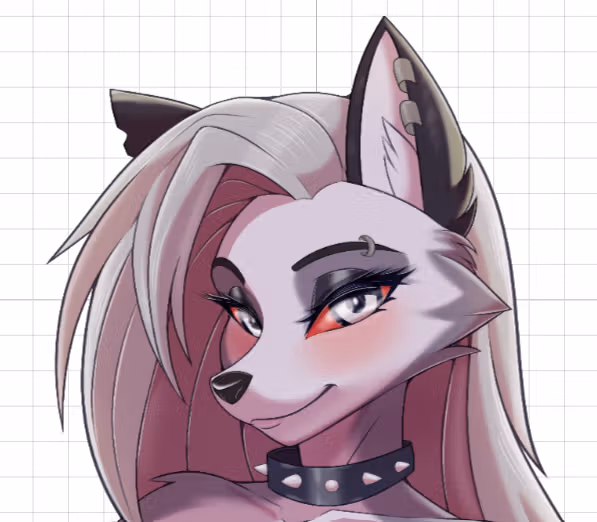 Loona v14 Sticker | Helluva Boss Vinyl Sticker NSFW loona nsfw,loona sticker,furry sticker,SFW stickers,Helluva Boss,NSFW stickers