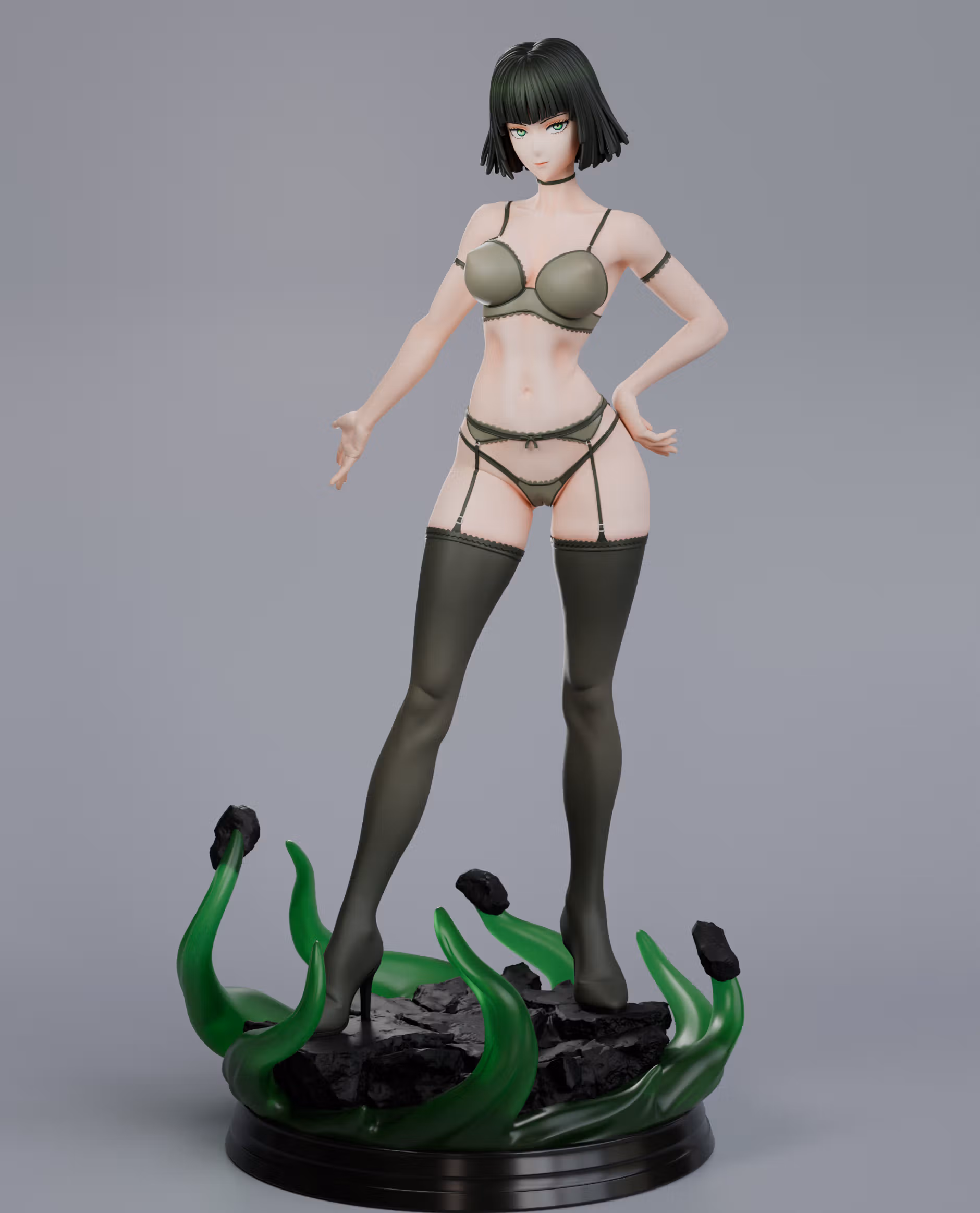 Estatua Fubuki | One-Punch Man Fan art por Abe3D SFW,NSFW 3d printed statue,Fubuki Statue,One-Punch Man statue,3d printed figure,3d printed,nsfw statue