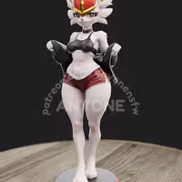 Cinderace Furry Statue | Pokemon Fan Art by Anyonensfw SFW,NSFW,Futa 3d printed statue,3d printed,nsfw statue,3d printed figure,Cinderace Statue,furry statue,futa statue,futa figurines,futanari figurines,futanari statue