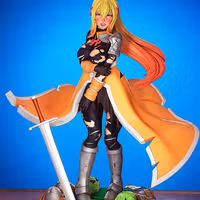 Darkness Statue | Konosuba Fan Art by PEACHFIGURE SFW,NSFW 3d printed,3d printed statue,Darkness statue,Konosuba statue,nsfw statue