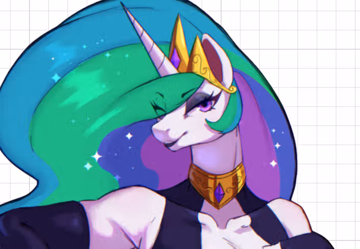 Princess Celestia V5 Furry Sticker | My Little Pony Vinyl Sticker SFW furry sticker,sfw sticker,stickers,Princess Celestia,mlp sticker,My Little Pony sticker