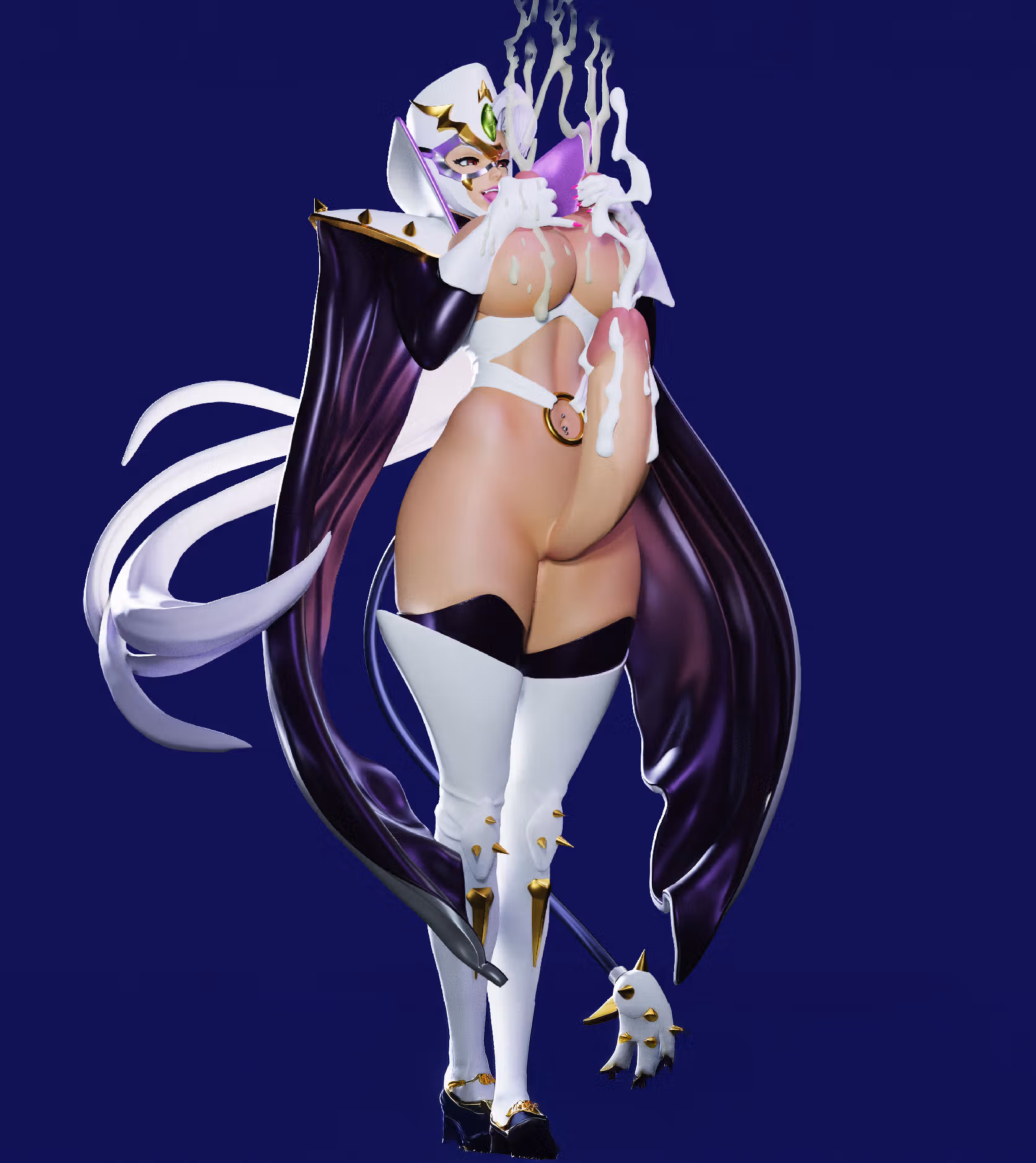 Phantom Lady Statue | Mahou Kaiju Fanart von Freyas Fantasys NSFW,Futa 3d printed statue,3d printed,3d printed figure,Mahou Kaiju Statue,Phantom Lady Statue,nsfw statue,futa figurines,futanari figurines,futanari statue,futa statue