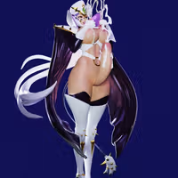 Phantom Lady Statue | Mahou Kaiju Fanart von Freyas Fantasys NSFW,Futa 3d printed statue,3d printed,3d printed figure,Mahou Kaiju Statue,Phantom Lady Statue,nsfw statue,futa figurines,futanari figurines,futanari statue,futa statue