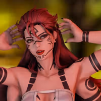 Sukuna Female Statue | Jujutsu Kaisen Fan Art by Momoji3d SFW,NSFW 3d printed,3d printed statue,nsfw statue,Sukuna Female statue,Jujutsu Kaisen statue