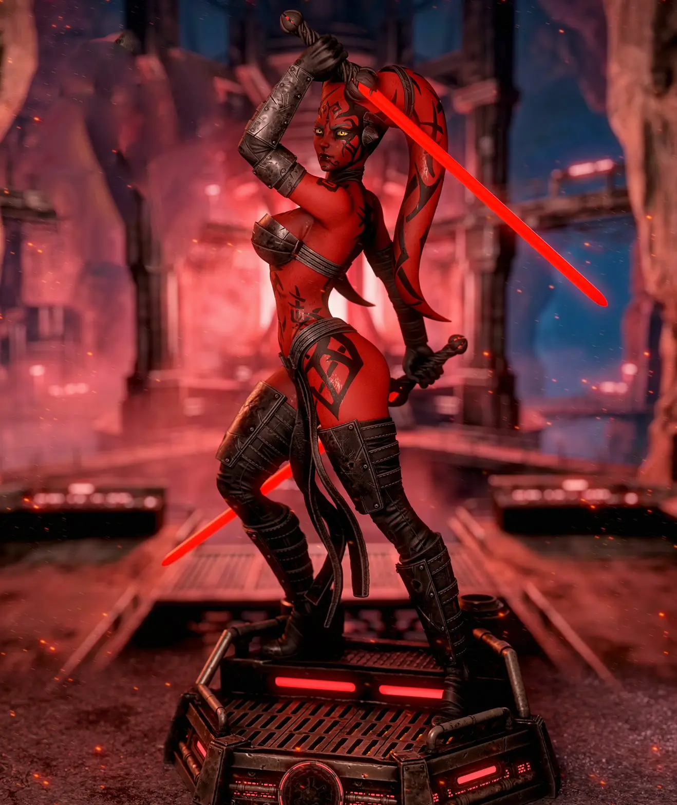 Darth Talon Statue | Star Wars Fanart von 3Dmoonn SFW,NSFW 3d printed,3d printed statue,Star Wars Statue,Darth Talon statue,3d printed figure,nsfw statue