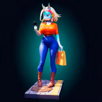 Ippan Josei Bikini Statue | My Hero Academia Fan Art by Officer Rhu SFW,NSFW,Futa 3d printed,Ippan Josei statue,futa statue,My Hero Academia statue,furry statue,nsfw statue,futa figurines,futanari figurines,futanari statue