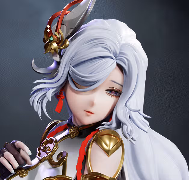 Shenhe Statue | Genshin Impact Fan Art by CW Studios SFW,NSFW 3d printed statue,Shenhe statue,3d printed,Genshin Impact Statue,3d printed figure,nsfw statue