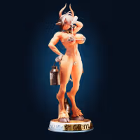 Cathyl Statue | Monster Musume Fan Art by Officer Rhu SFW,NSFW,Futa 3d printed statue,3d printed,nsfw statue,furry statue,futa statue,Cathyl Statue,Monster Musume Statue,futa figurines,futanari figurines,futanari statue