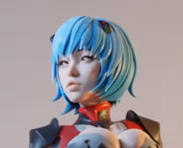 Rei Ayanami Statue | Evangelion Fan Art by E.S Monster SFW 3d printed statue,3d printed,3d printed figure,Rei Ayanami Statue,Evangelion statue