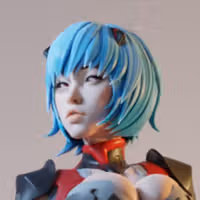 Rei Ayanami Statue | Evangelion Fan Art by E.S Monster SFW 3d printed statue,3d printed,3d printed figure,Rei Ayanami Statue,Evangelion statue