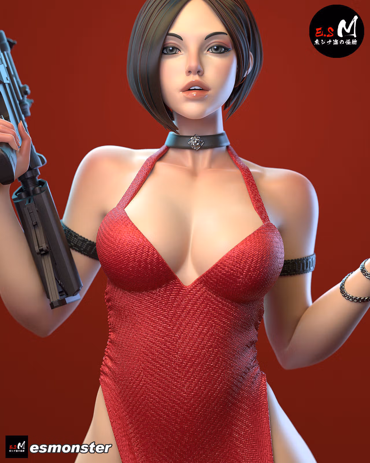 Ada Wang Statue | Resident Evil Fan Art by E.S Monster SFW,NSFW 3d printed statue,3d printed,nsfw statue,3d printed figure,Ada Wang Statue,Resident Evil Statue