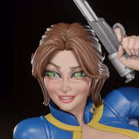 Figura Lucy | Fallout fanart autorstwa Digital Dark SFW,NSFW,Futa 3d printed statue,3d printed,nsfw statue,futa statue,futa figurines,futanari figurines,futanari statue,3d printed figure,Lucy Statue,Fallout statue