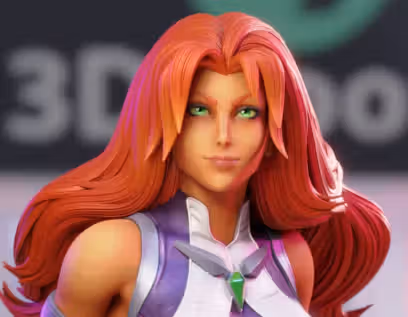 Starfire Statue | DC Fan Art by 3Dmoonn SFW,NSFW 3d printed statue,3d printed,nsfw statue,3d printed figure,Starfire Statue,DC Statue