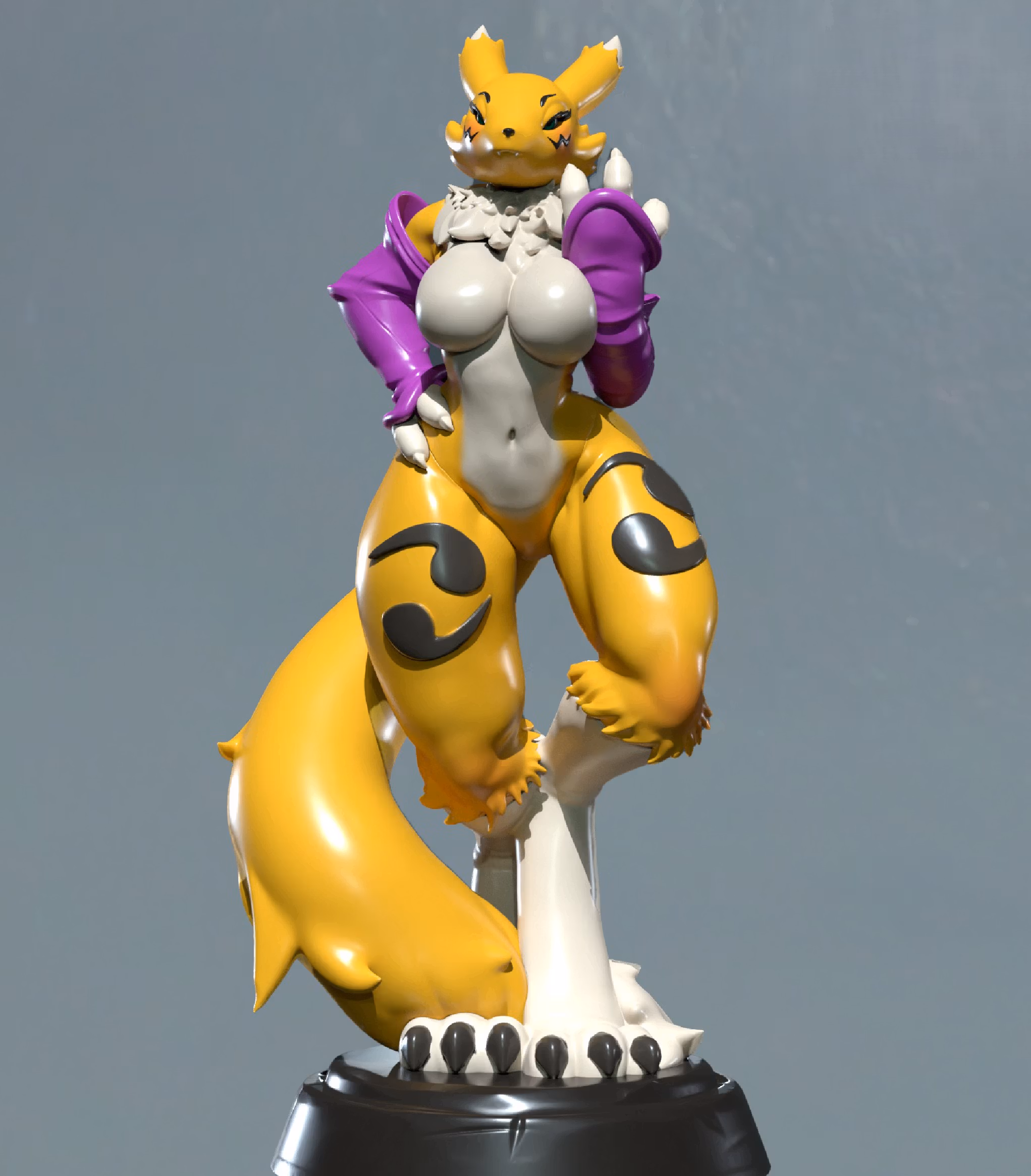 Renamon Statue | Digimon Fanart von Freyas Fantasys SFW,NSFW 3d printed statue,3d printed,3d printed figure,Renamon Statue,Digimon Statue