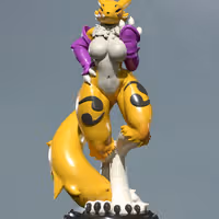 Renamon Statue | Digimon Fanart von Freyas Fantasys SFW,NSFW 3d printed statue,3d printed,3d printed figure,Renamon Statue,Digimon Statue