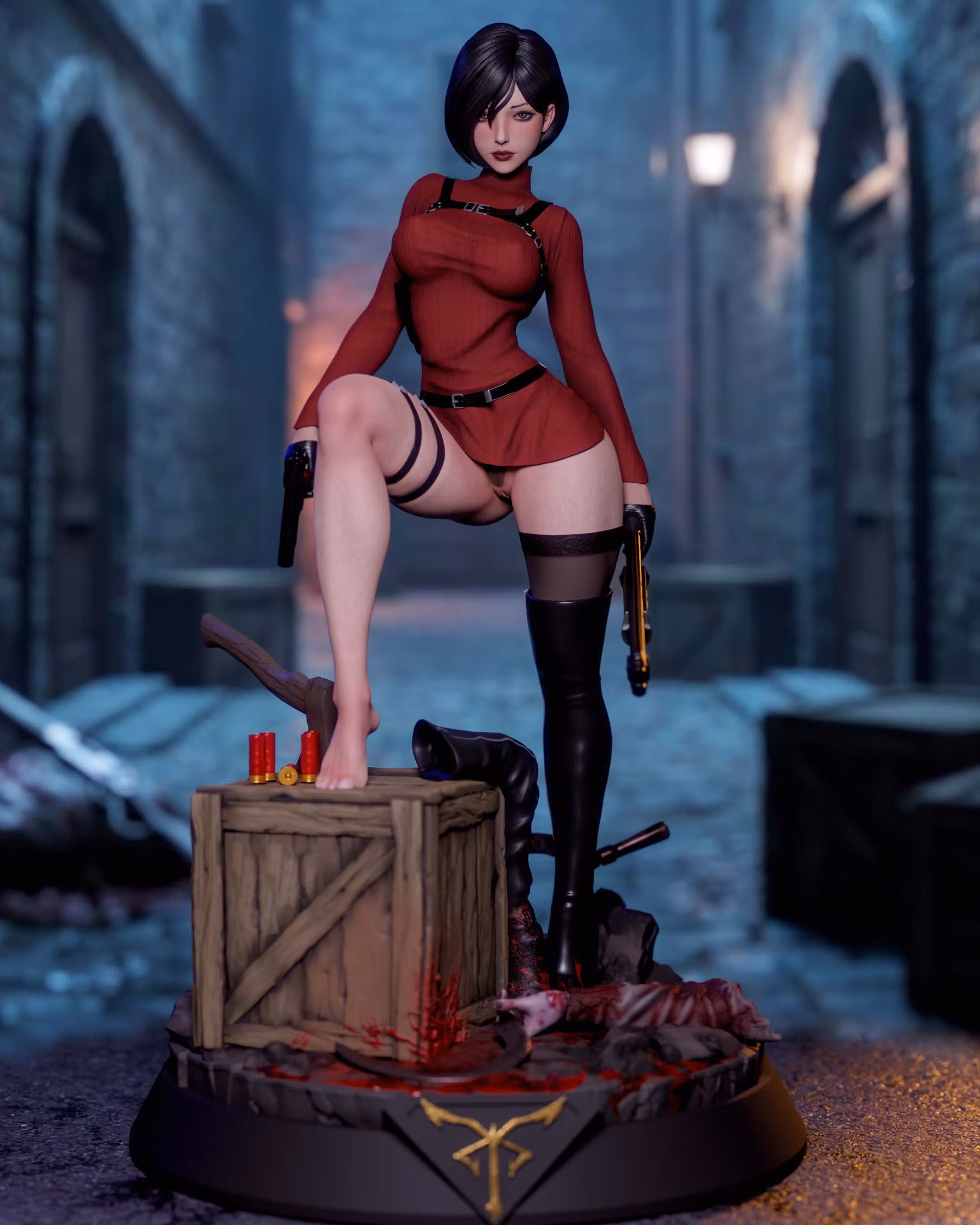 Statua Ada Wong | Resident Evil Fan art di Momoji3d SFW,NSFW 3d printed,3d printed statue,nsfw statue,Ada Wong statue,Resident Evil statue