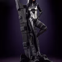 Kasumi Statue | Mass Effect Fanart von H3LLCREATOR SFW 3d printed statue,Mass Effect,3d printed,Kasumi Statue,3d printed figure